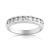 Alliance demi-tour platine 950 diamant