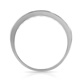 Alliance platine 950 demi-tour diamants 3,8 mm