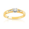 Bague 2 ors 750 diamant