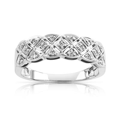 Bague or 750 diamant