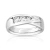 Bague Trilogy or 750 blanc diamant