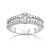 Bague or 750 blanc diamant