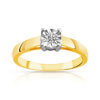 Bague or 750 2 tons diamant