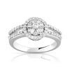 Bague or 750 blanc diamant