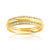 Alliance demi-tour or 750 jaune diamant