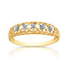 Bague or 750 jaune diamant