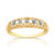 Bague or 750 jaune diamant