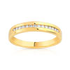 Alliance demi-tour or 750 jaune diamant