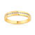 Alliance demi-tour or 750 jaune diamant