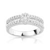 Bague or 750 blanc diamant
