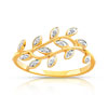 Bague or 750 2 tons diamant