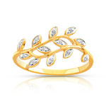 Bague or 750 2 tons diamant