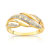 Bague or 750 2 tons diamant