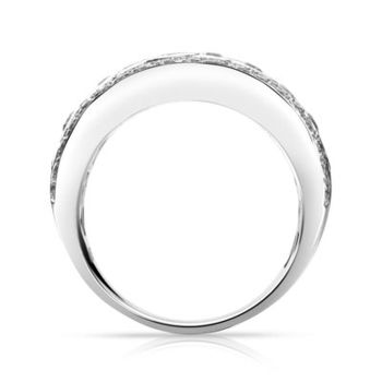 Bague or 750 blanc diamants 1,51 carat