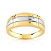 Bague 2 ors 750 diamant