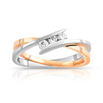 Bague Trilogy 2 ors 750 diamant