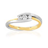 Bague Trilogy 2 ors 750 diamants