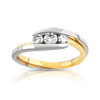 Bague Trilogy 2 ors 750 diamant