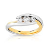 Bague Trilogy 2 ors 750 diamant