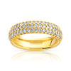 Alliance demi-tour or 750 jaune diamant