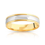 Alliance platine 950 et or 750 jaune