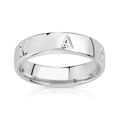 Alliance or 750 blanc personnalisable