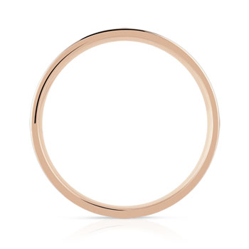 Alliance or 750 rose laque céramique blanche et diamant
