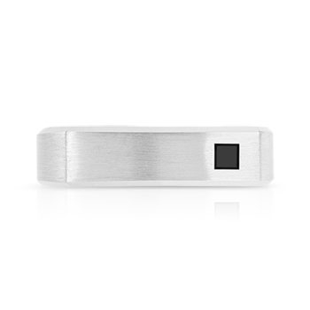Alliance palladium 950 et diamant noir