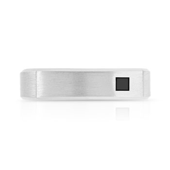 Alliance palladium 950 et diamant noir
