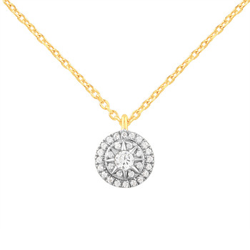 Collier or 750 2 tons diamants 42cm