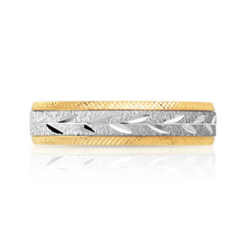 Alliance 2 ors 750 diamanté épis 5 mm