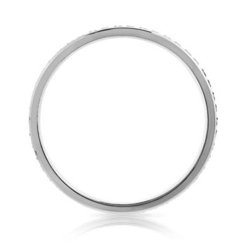 Alliance or 750 blanc diamanté 4 mm