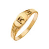 Chevaliere or 750 jaune personnalisable