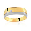 Bague 2 ors 750 diamant