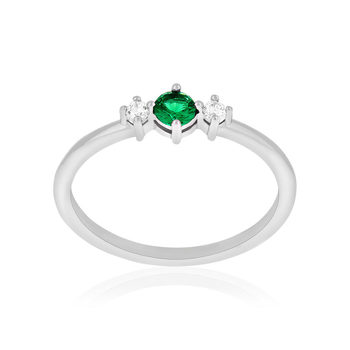 Bague argent zirconias