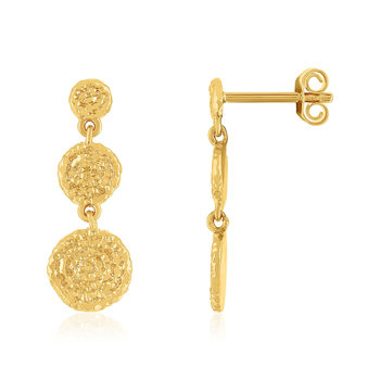 Gold-plated earrings pendants