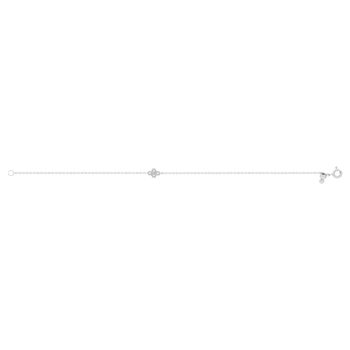 Zilveren armband 925 gerhodineerd zirkonia's 19 cm