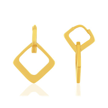 Gold-plated earrings pendants