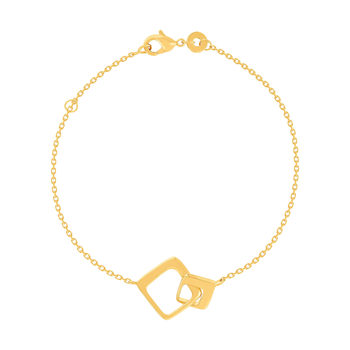 Bracelet plaqué or 18 cm