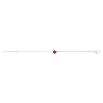 Bracelet argent 925 pomme 15 cm