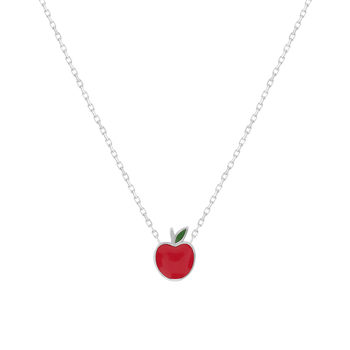 Collier argent 925 pomme 37cm