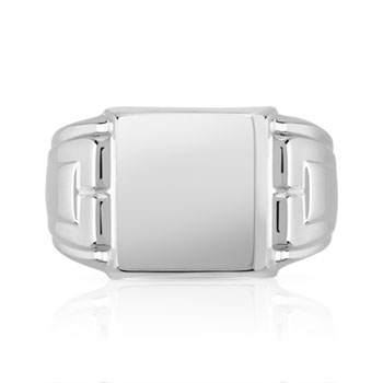Chevalière argent 925 carrée