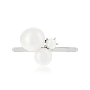 Bague argent 925 perles de Chine