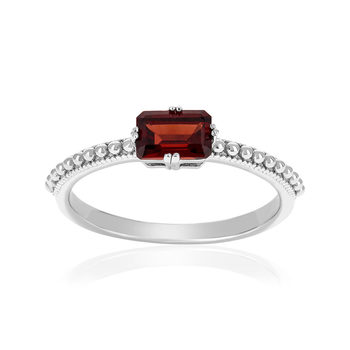 Bague argent 925 grenat