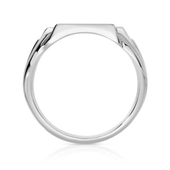Chevalière argent 925 carrée