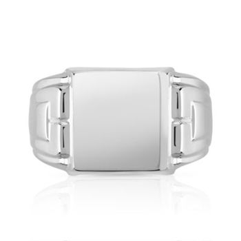 Chevalière argent 925 carrée