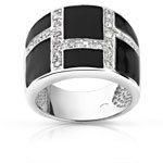 Bague argent 925 laque zirconia
