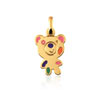 Pendentif plaqué or laque