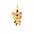 Pendentif plaqu&eacute; or laque