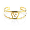 Bracelet jonc plaqué or